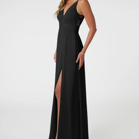 NWT Black Azazie Bridesmaid/Formal Dress Size 8 - Picture 5 of 10